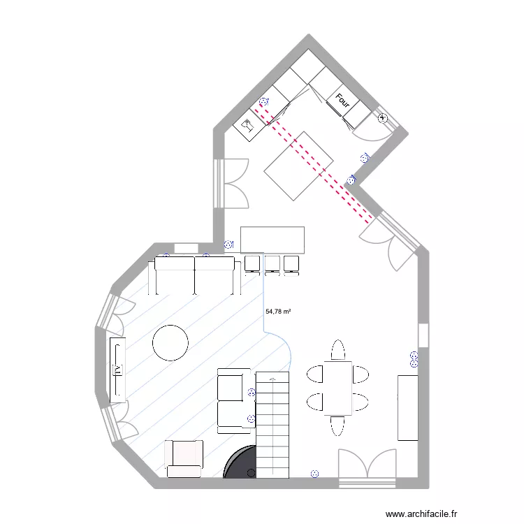 Nicole & Pierre. Plan de 1 et 55 m² Nicole & Pierre. Plan de 1 et 55 m²