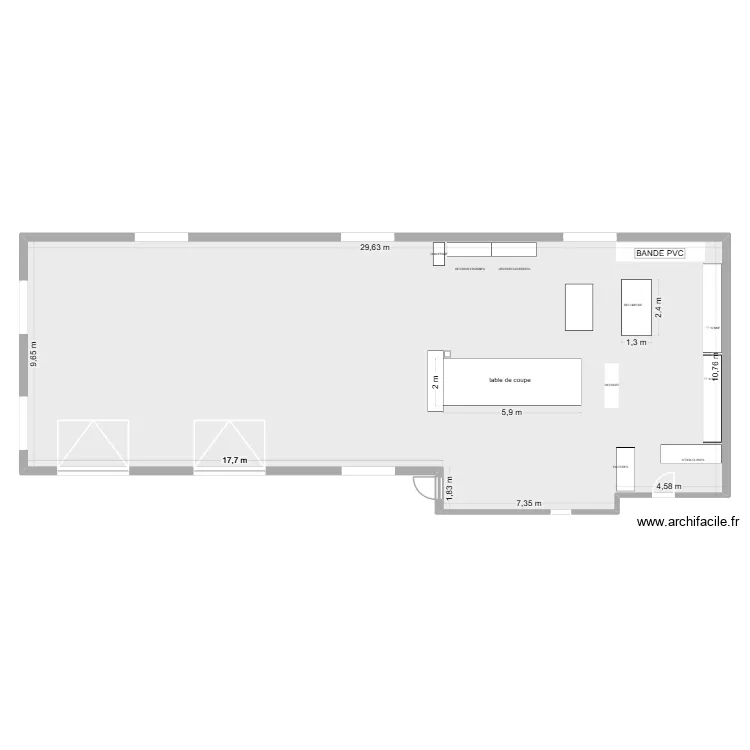 atelier TMSV 2. Plan de 1  et 304 m²