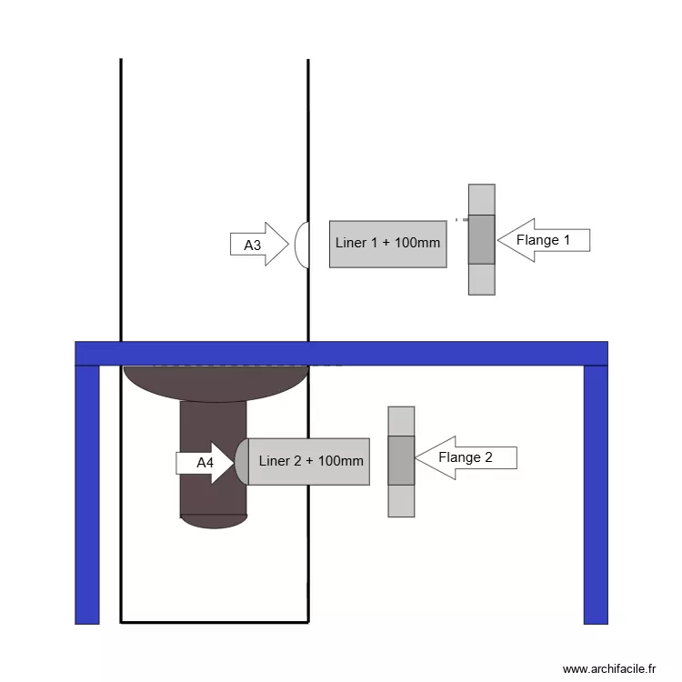 TPKI modif A3 et A4 de C530. Plan de 