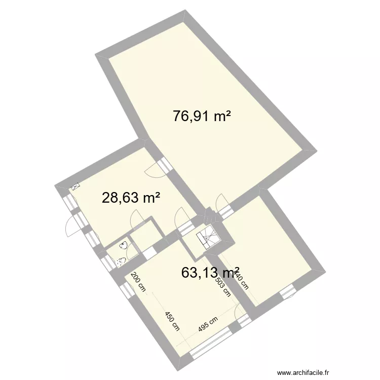 Boulangerie 1er. Plan de 
