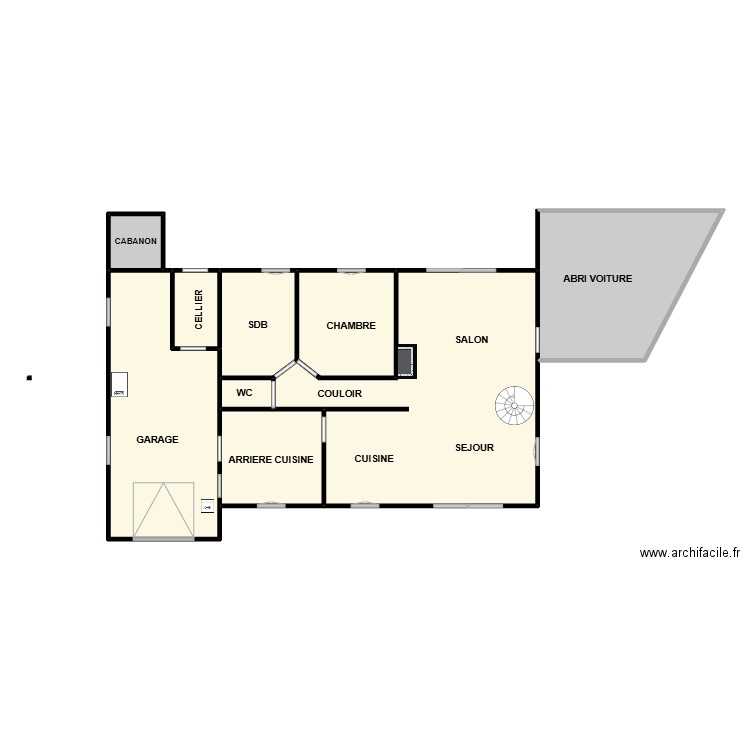 MANGIN RDC. Plan de 9 pièces et 164 m2