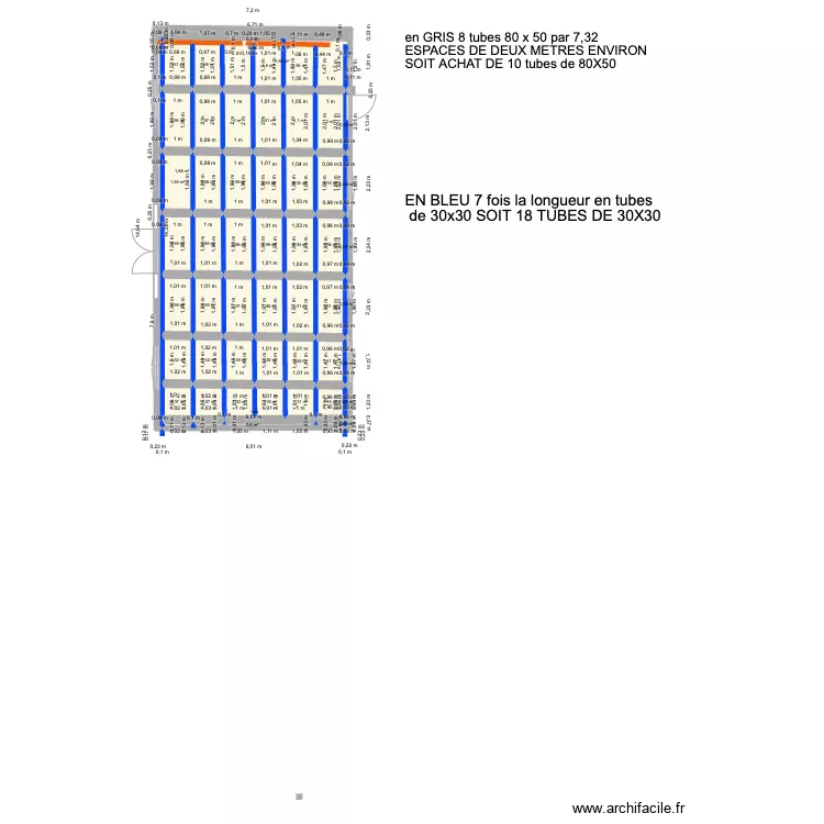 PLAN  faux plafond. Plan de 