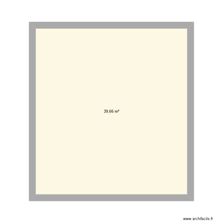 plan classe 1MCV. Plan de 1 pièce et 40 m2