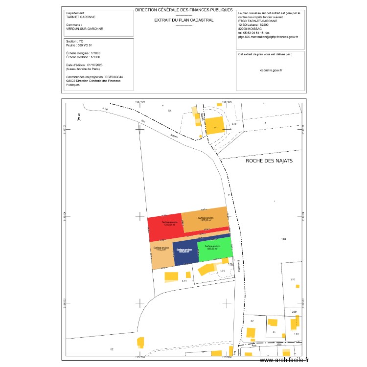 TERRAIN VERDUN. Plan de 0 pièce et 0 m2
