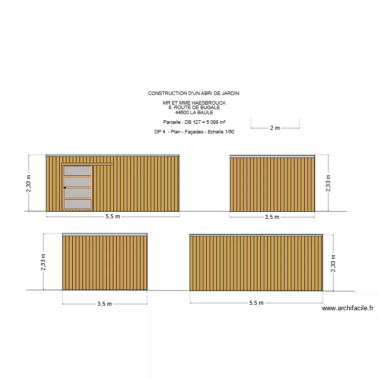 DP 4 HEASBROUCK. Plan de 