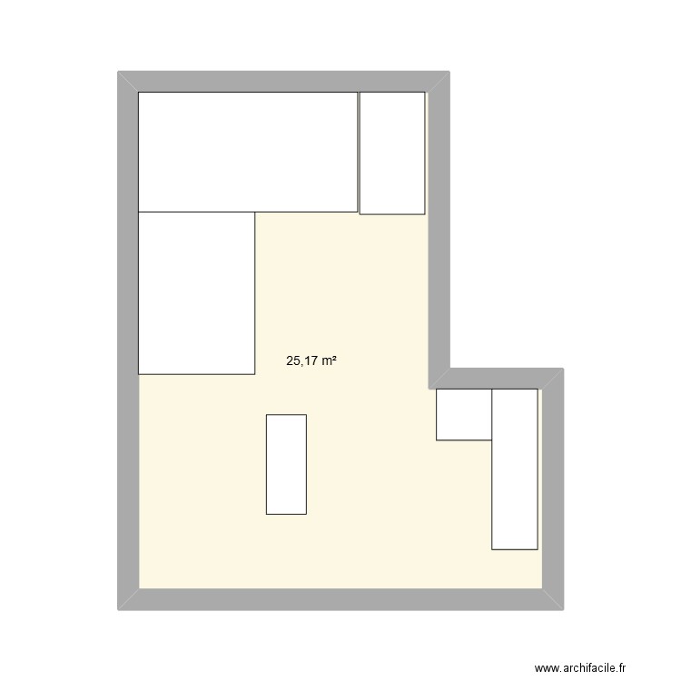 airbbnb1. Plan de 1 pièce et 25 m2