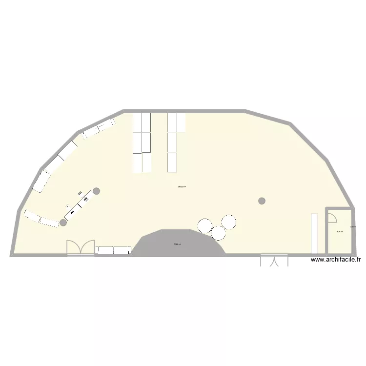 MDL. Plan de 4  et 304 m²