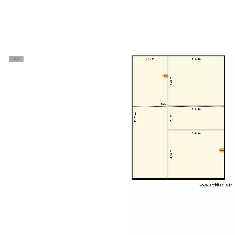 Plan toiture. Plan de 