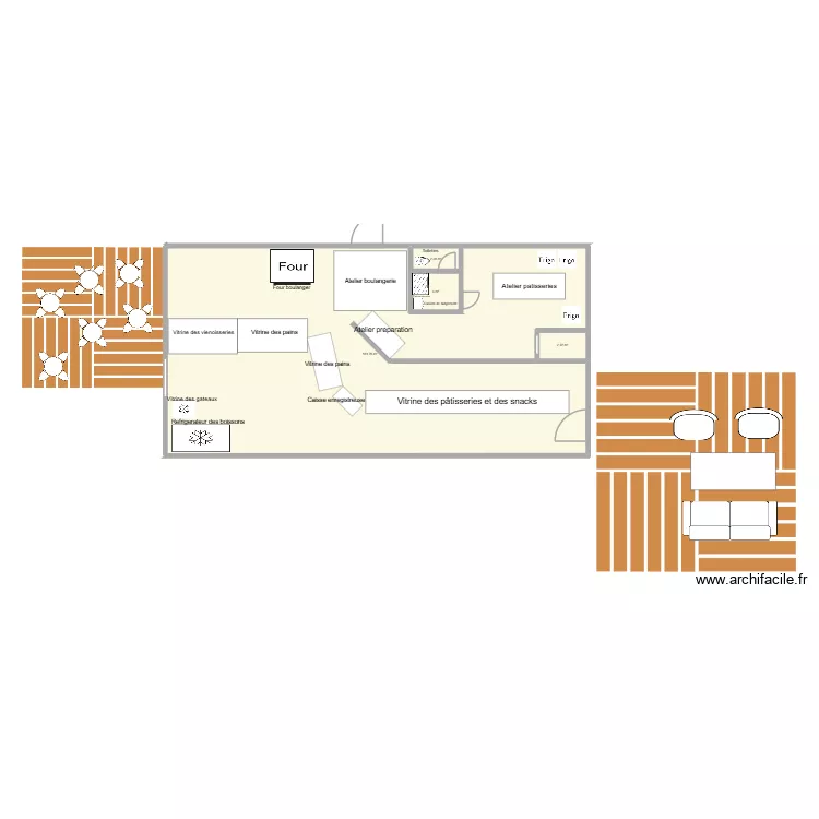 Plan de masse. Plan de 4  et 191 m²