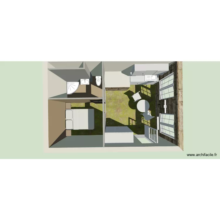 APT RDC MURON 2. Plan de 1 Pièce et 25 m² APT RDC MURON 2. Plan de 1 Pièce et 25 m²
