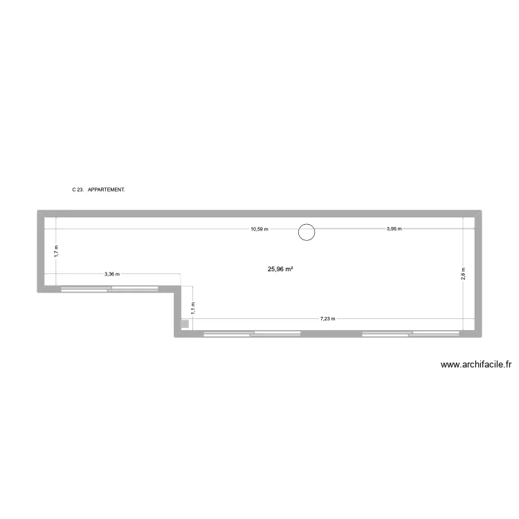 SERENA P C23. Plan de 1 et 26 m² SERENA P C23. Plan de 1 et 26 m²