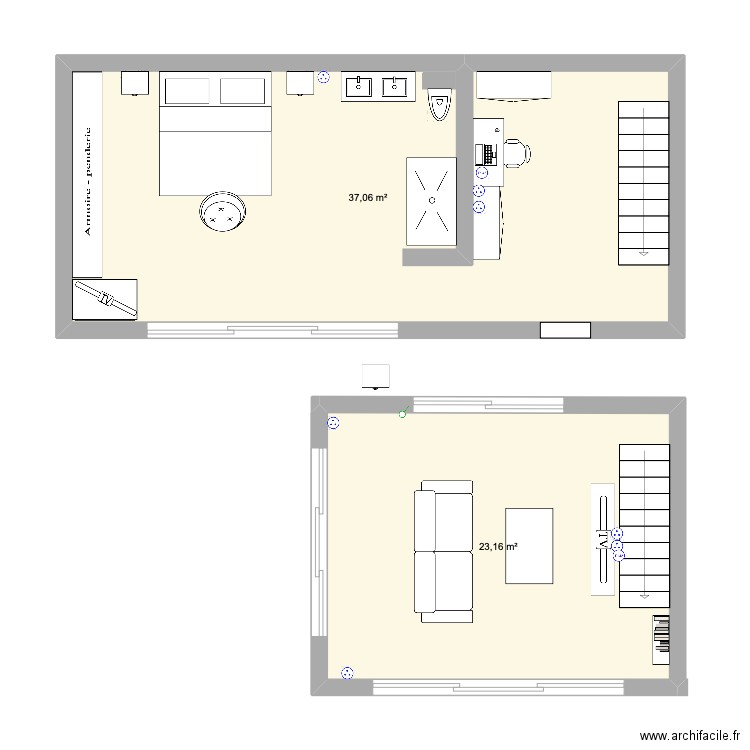 extension 2024. Plan de 0 pièce et 0 m2