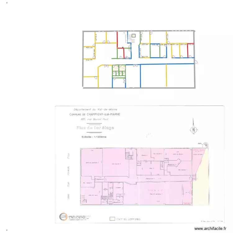 CHAMPIGNY. Plan de CHAMPIGNY. Plan de