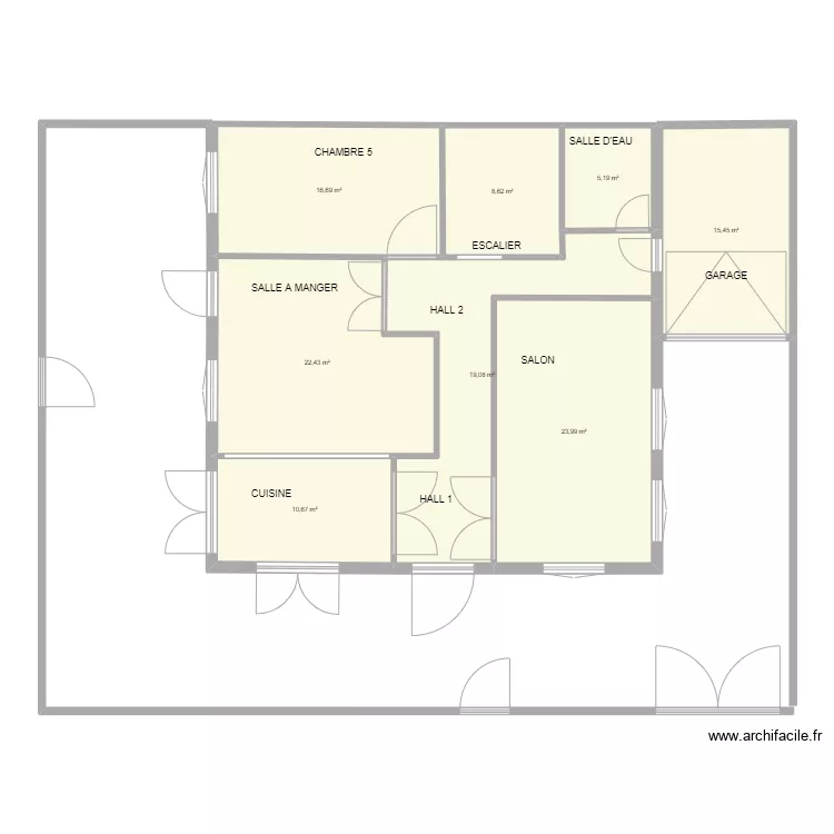 plan maroc rez de chauss&eacute;. Plan de 