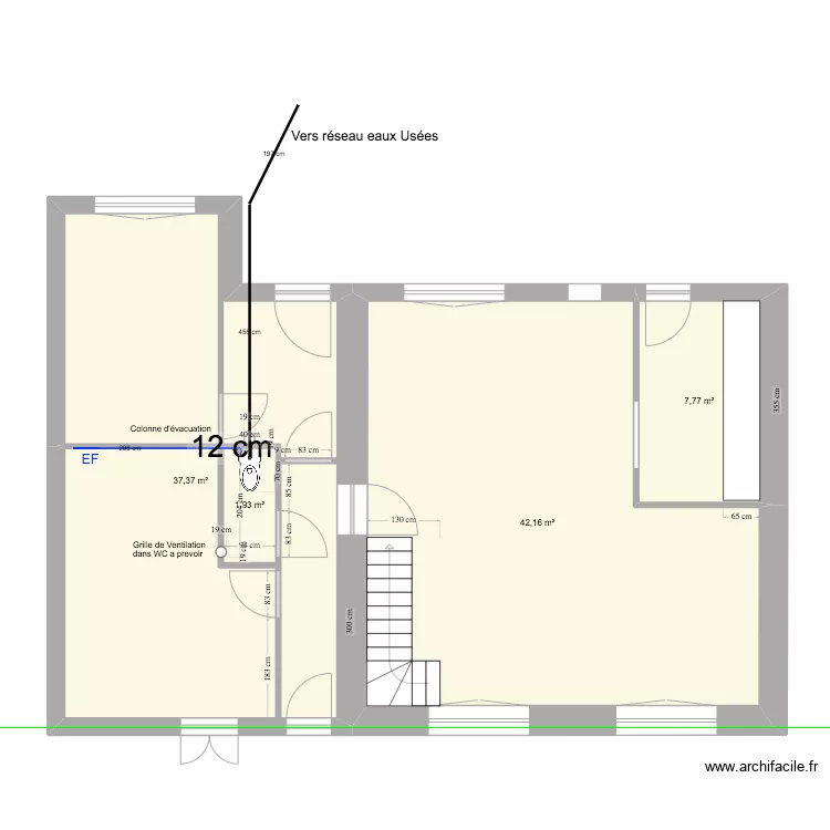 Plan des cloisons GOURMEL . Plan de 