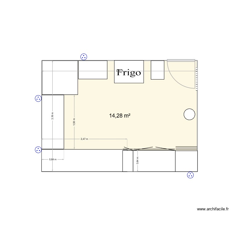 Cuisine. Plan de 0 pièce et 0 m2