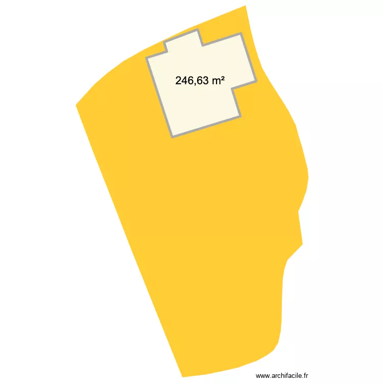 la motte. Plan de 1  et 247 m²