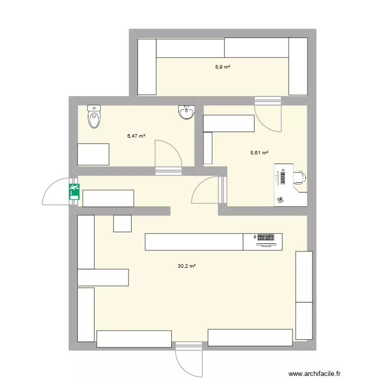 plan de masse. Plan de 4 et 54 m² plan de masse. Plan de 4 et 54 m²