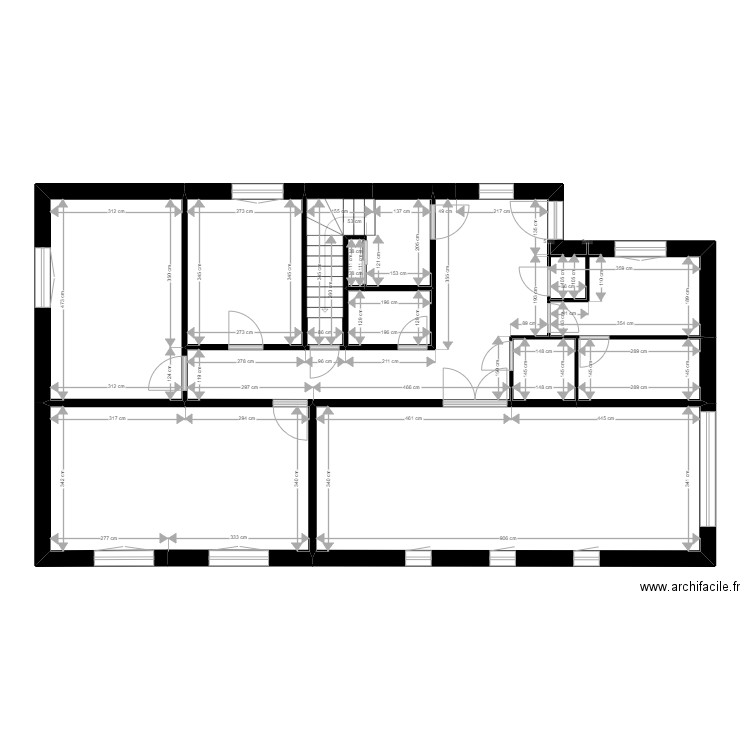 ROUX GG. Plan de 25 pièces et 230 m2