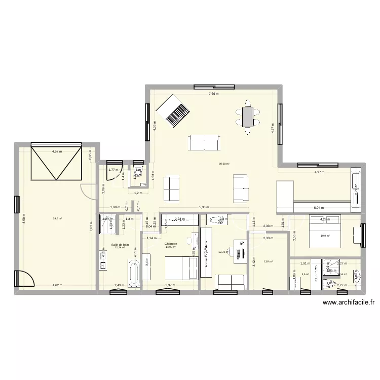Plan test  146. Plan de 10  et 186 m²
