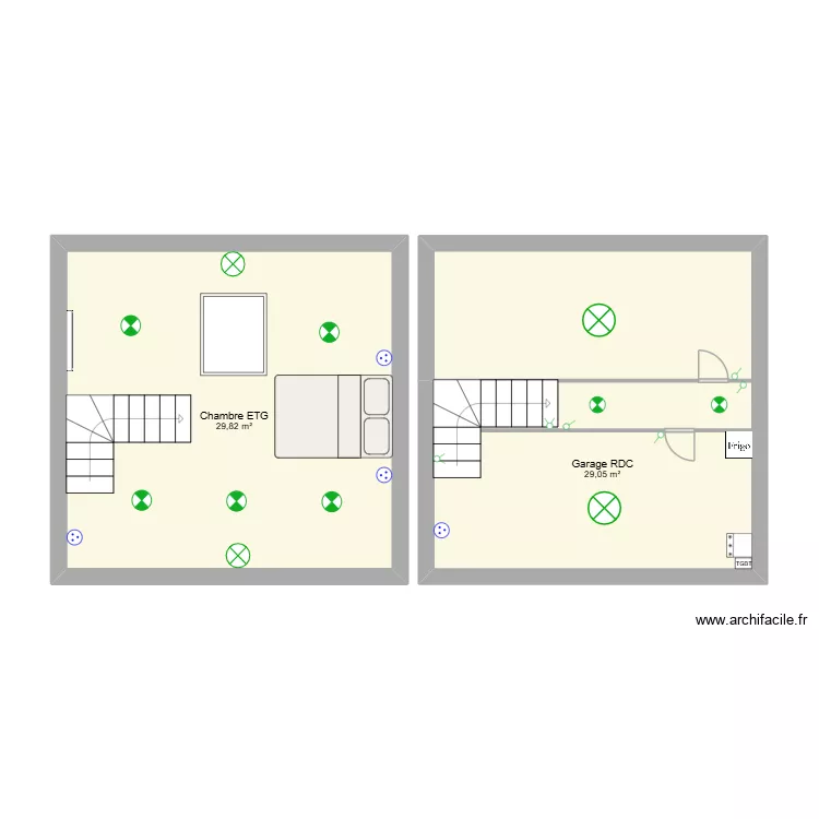 LACOSTE. Plan de 2 Pièces et 59 m² LACOSTE. Plan de 2 Pièces et 59 m²