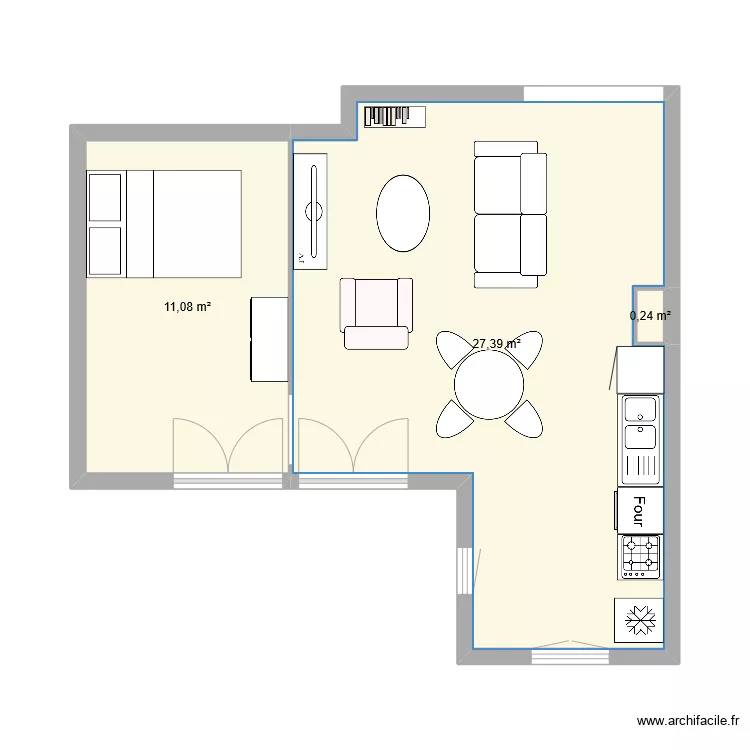 PièceVieAppartArdèche. Plan de PièceVieAppartArdèche. Plan de