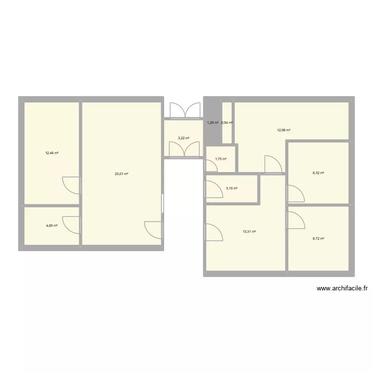 CAL 2026. Plan de 23  et 303 m²