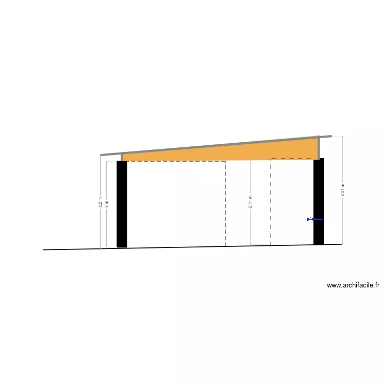 plan poubelle coupe. Plan de 