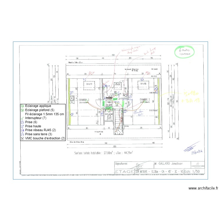 GALLARD ETAGE ELEC. Plan de 0 pièce et 0 m2