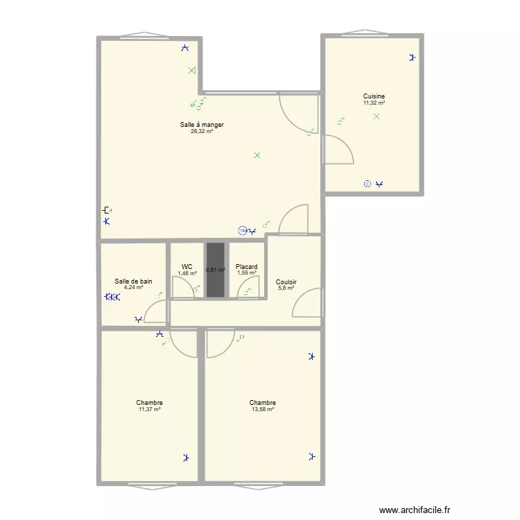 Thomas2. Plan de 9 pièces et 78 m² Thomas2. Plan de 9 pièces et 78 m²