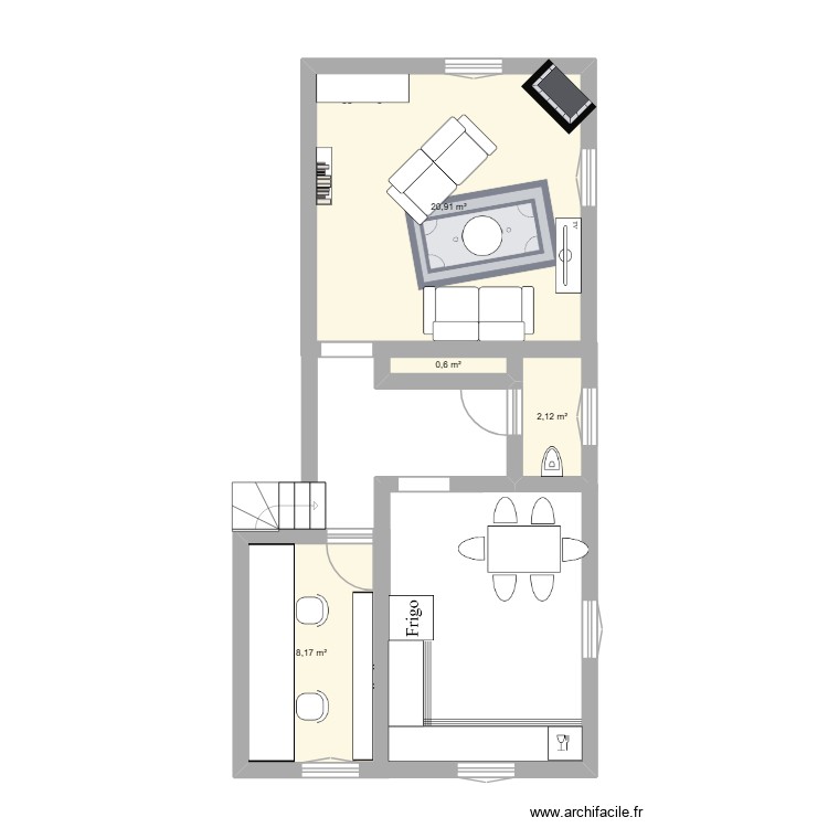 chantilly rdc. Plan de 0 pièce et 0 m2