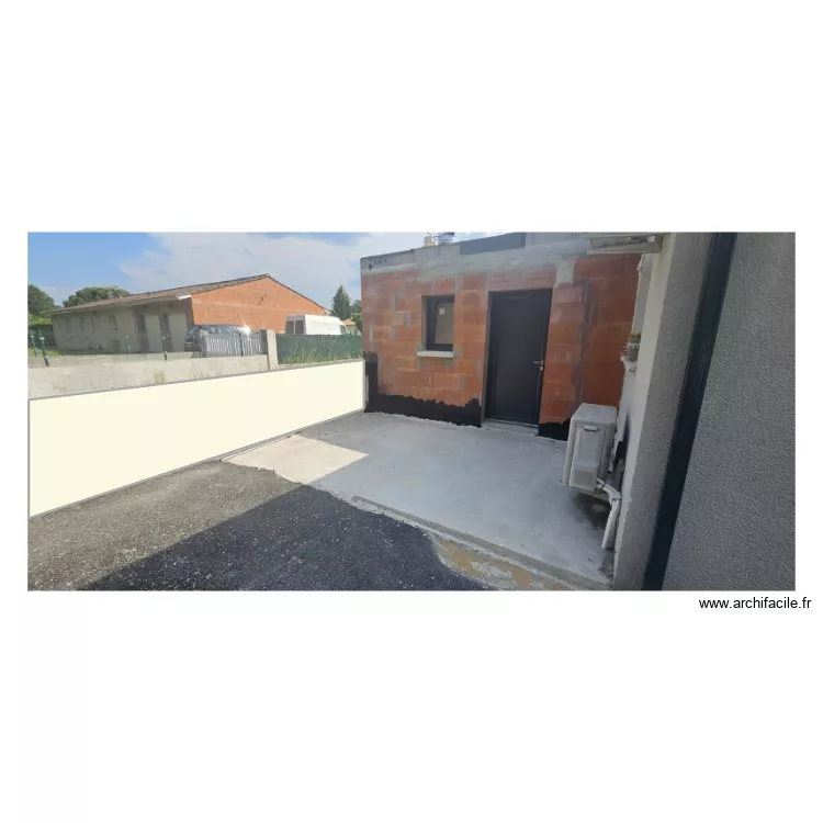 insertion murette lugon. Plan de 