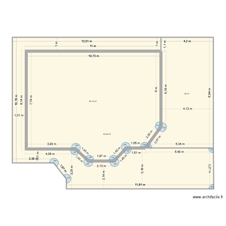PLAN MAISON LES BRIFFES. Plan de 3 pièces et 183 m2