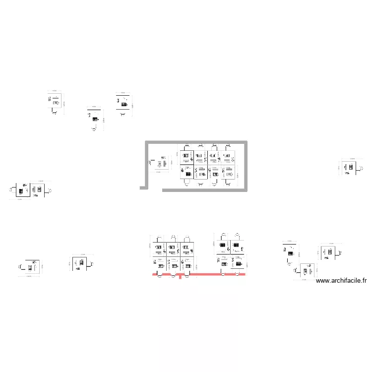 BUREAU B v3 douane. Plan de 