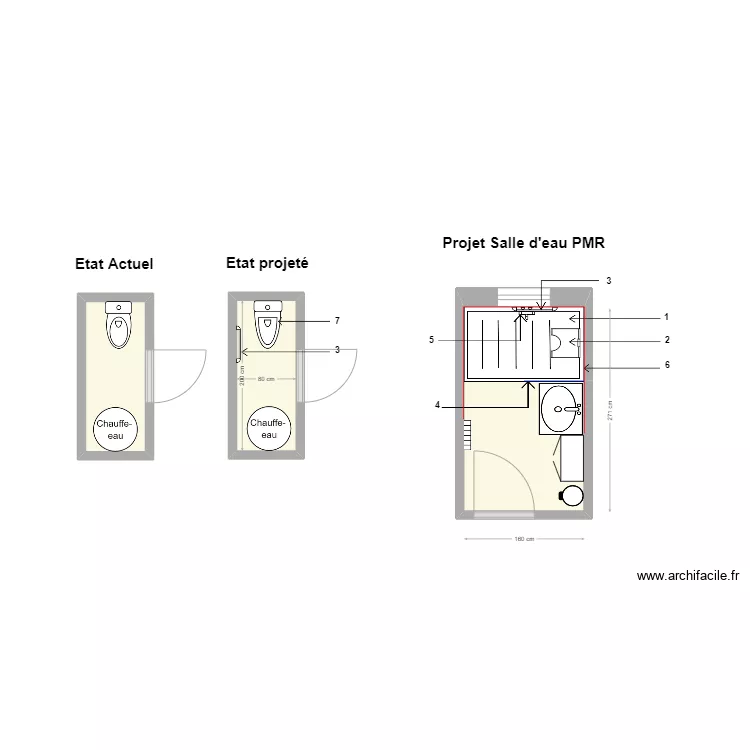GOUNANT Jacqueline. Plan de 