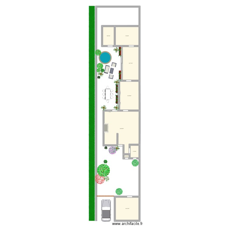 1575 YUTORI CUISINE. Plan de 8 pièces et 97 m2