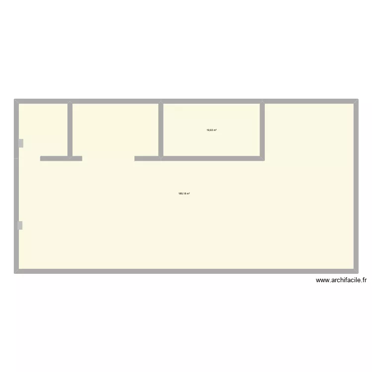 HOTEL. Plan de 2 pièces et 209 m² HOTEL. Plan de 2 pièces et 209 m²