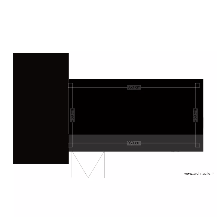 garage annexe. Plan de 