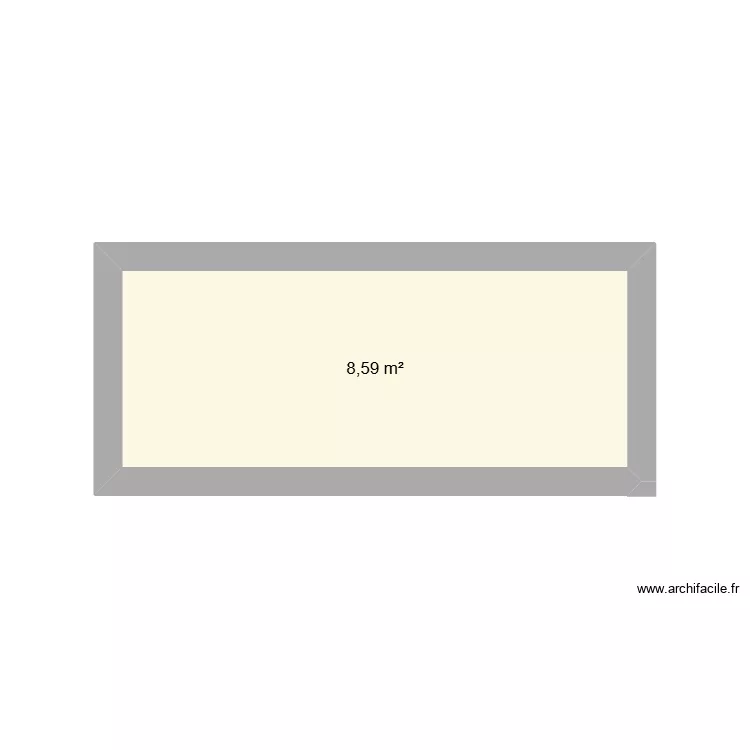 ESSAI DE PLAN. Plan de 1 Pièce et 9 m²