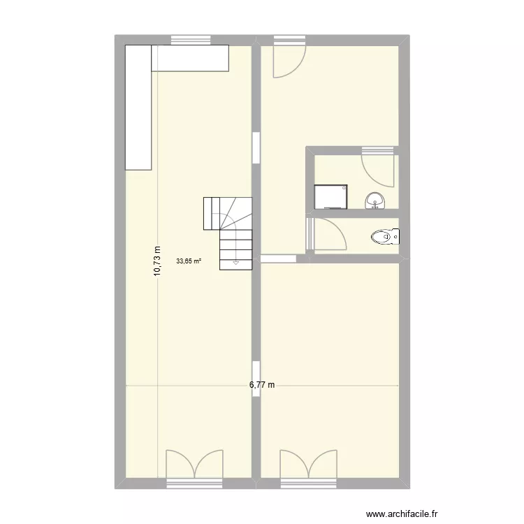 Plan maison jeff cot&eacute;. Plan de 3  et 69 m²