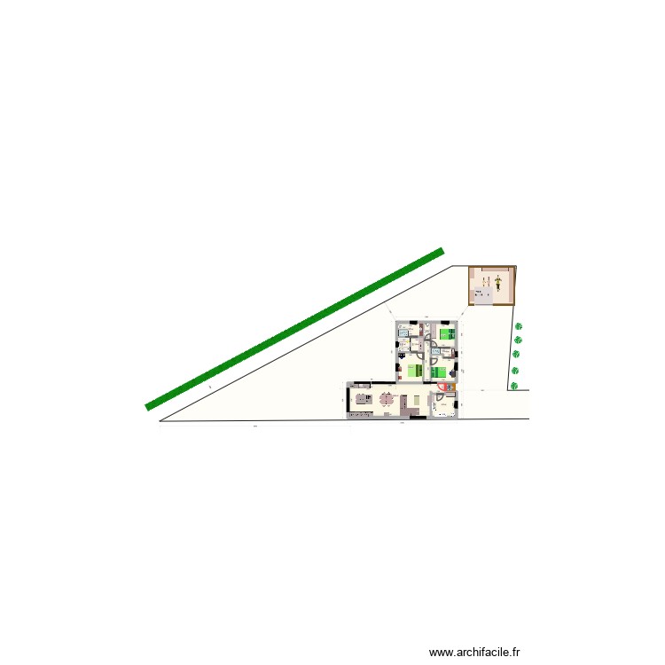 MAISON riom 115 M² RESPECT DES 3M et douche autre sens. Plan de 0 pièce et 0 m2