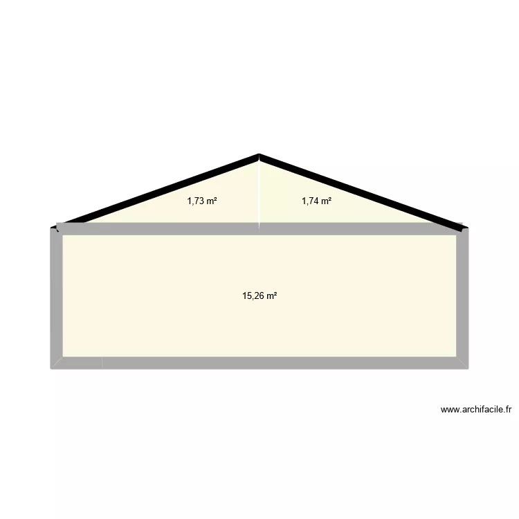 garage vue de face. Plan de garage vue de face. Plan de