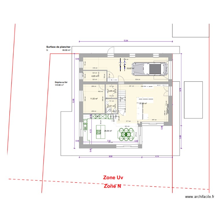 planD V3. Plan de 0 pièce et 0 m2