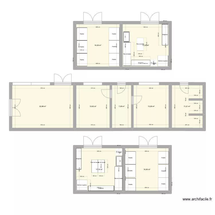 local stockage. Plan de 