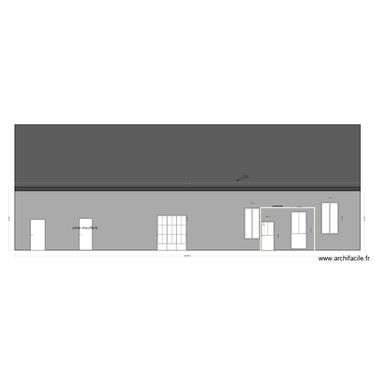 facade maison avant. Plan de 0 pièce et 0 m2