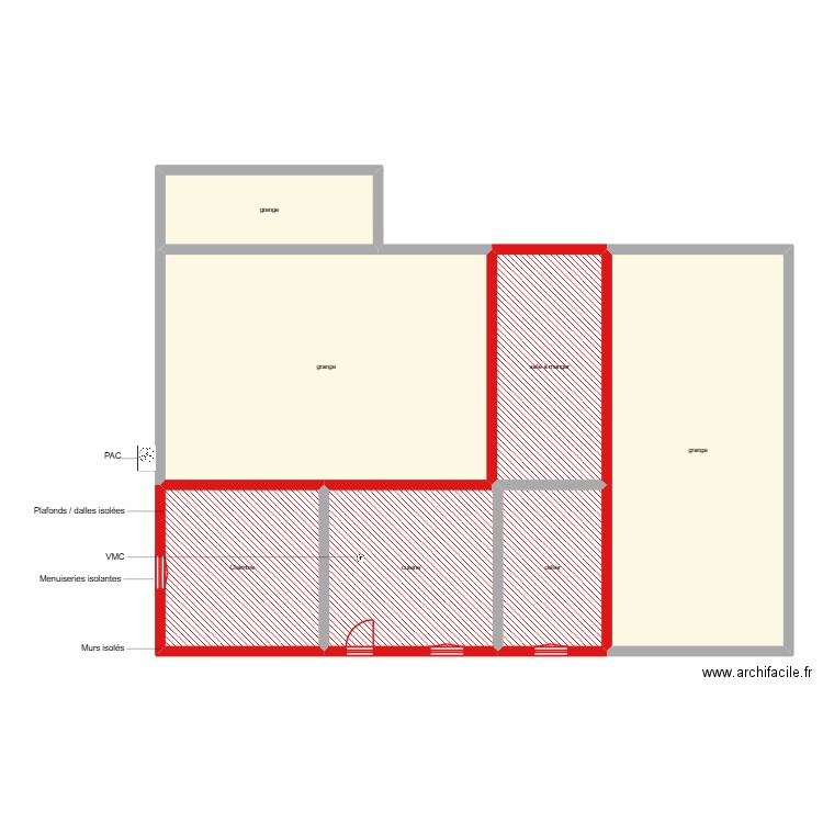 el filali younes étape 2 rdc. Plan de 7 pièces et 215 m2