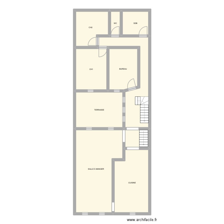 APPART SCI POMCE. Plan de 10 pièces et 127 m2