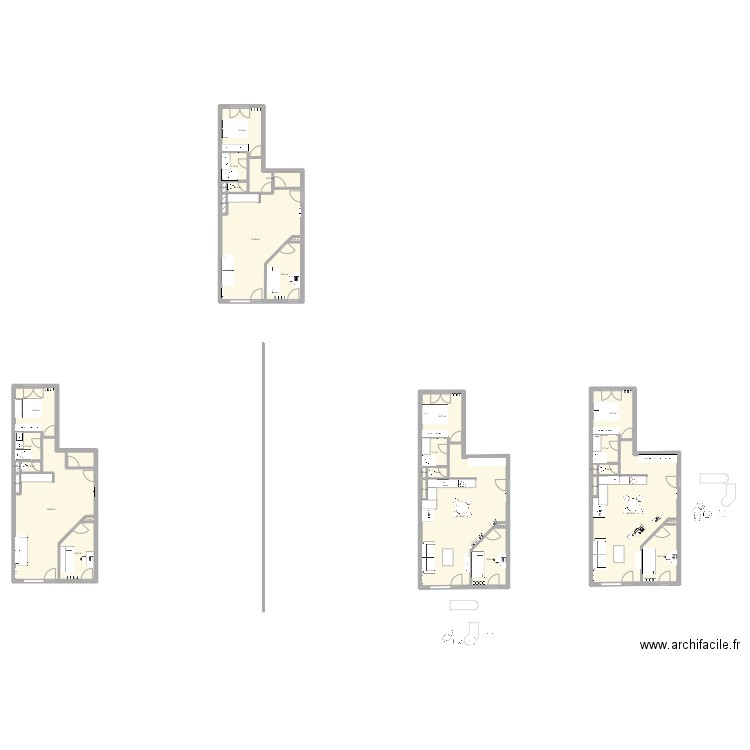 Antoine - T3 - BASE. Plan de 33 pièces et 258 m2