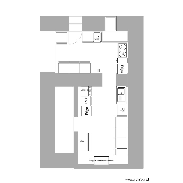 cuisine3. Plan de 0 pièce et 0 m2