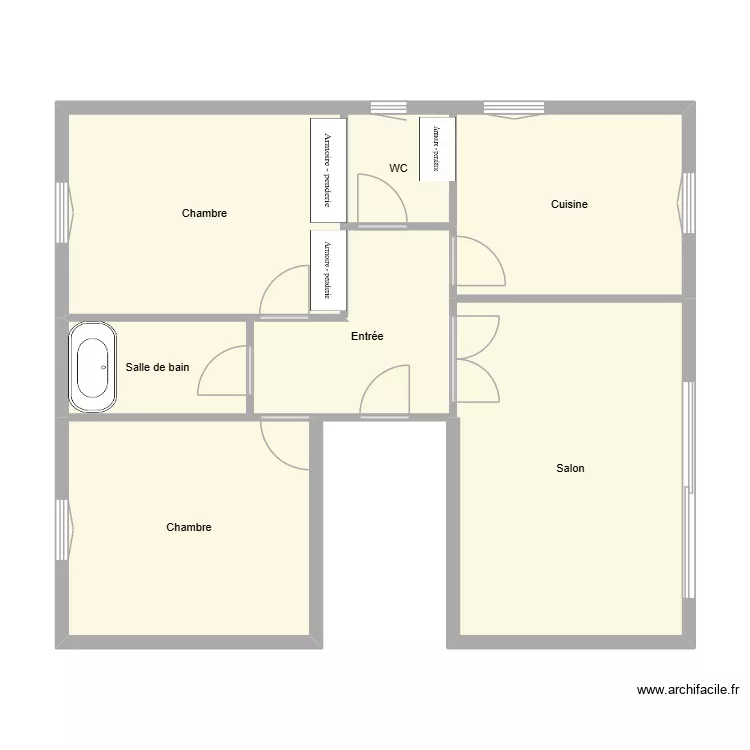 ARTEMISE. Plan de 7  et 74 m²